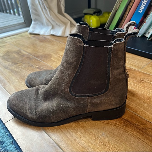 Thursday Boot Company Duchess Boot in Dark Olive Suede Size 8 - Picture 4 of 16